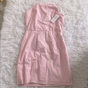 Pacsun checkered spaghetti strap tie dress